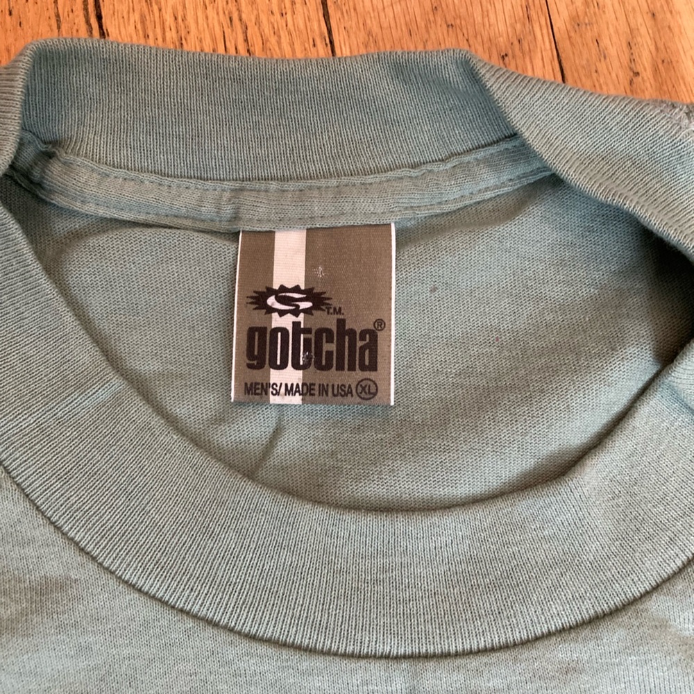 VTG 80s Gotcha Surf Tee Shirt XL Made in USA - Picture 3 of 5